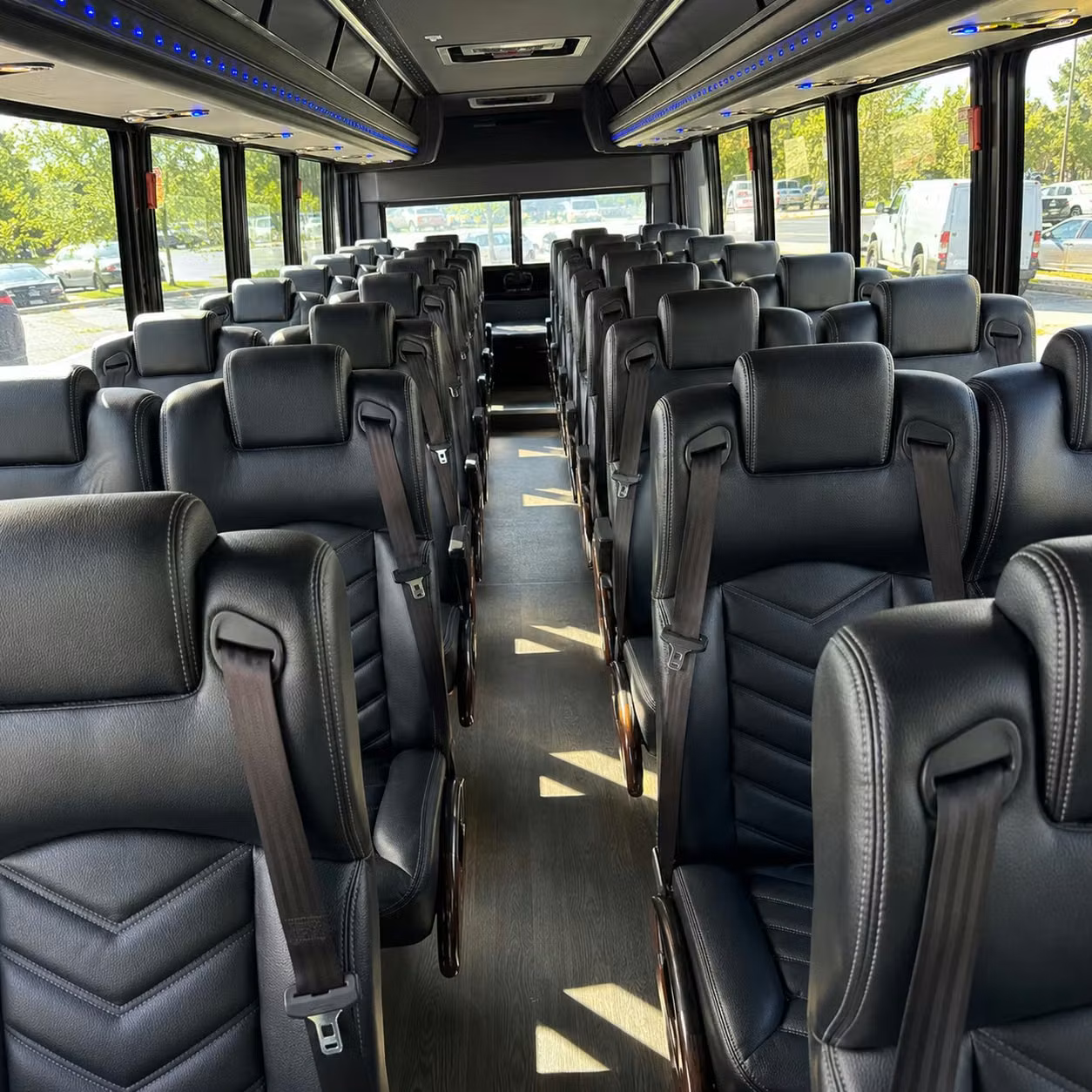 28 passenger minibus interior