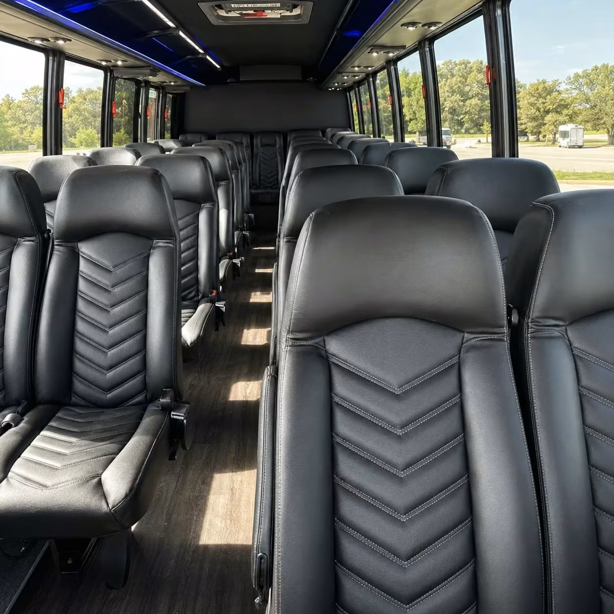 35 passenger minibus inside
