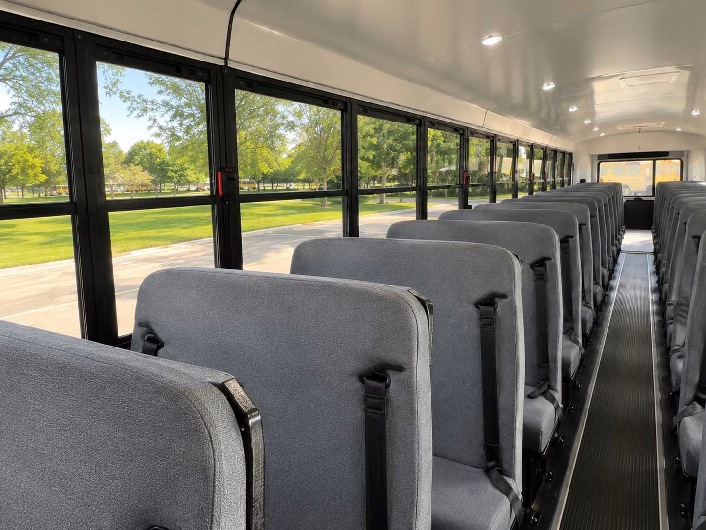 school bus inside