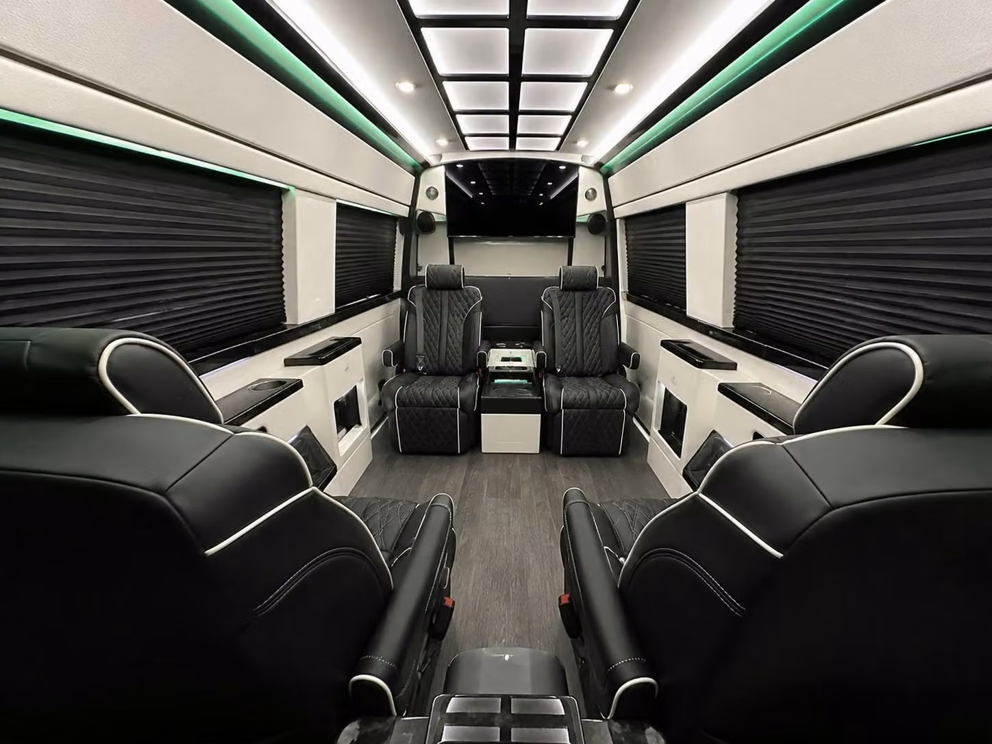 sprinter van with driver inside